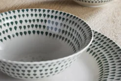 Juniper Drop Cereal Bowl - Cream & Juniper