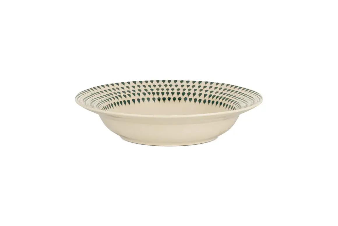 Juniper Drop Pasta Bowl - Cream & Juniper