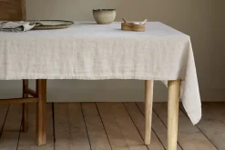 Junto Linen Tablecloth - Natural - Small