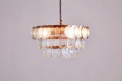 Kagitha Recycled Glass Chandelier - Clear
