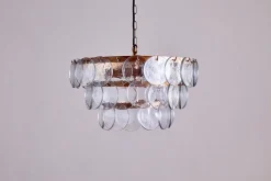 Kagitha Recycled Glass Chandelier - Clear
