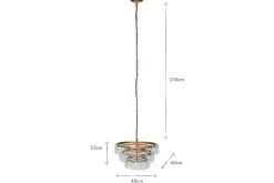 Kagitha Recycled Glass Chandelier - Clear
