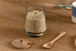 Kali Tall Storage Jar - Natural & Clear