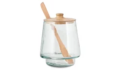Kali Tall Storage Jar - Natural & Clear