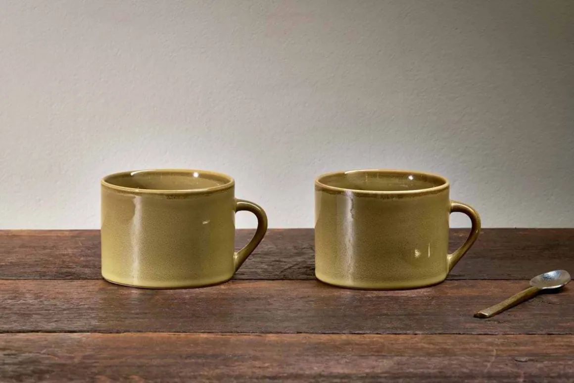 Kalini Mugs - Green - Large (Set of 2)