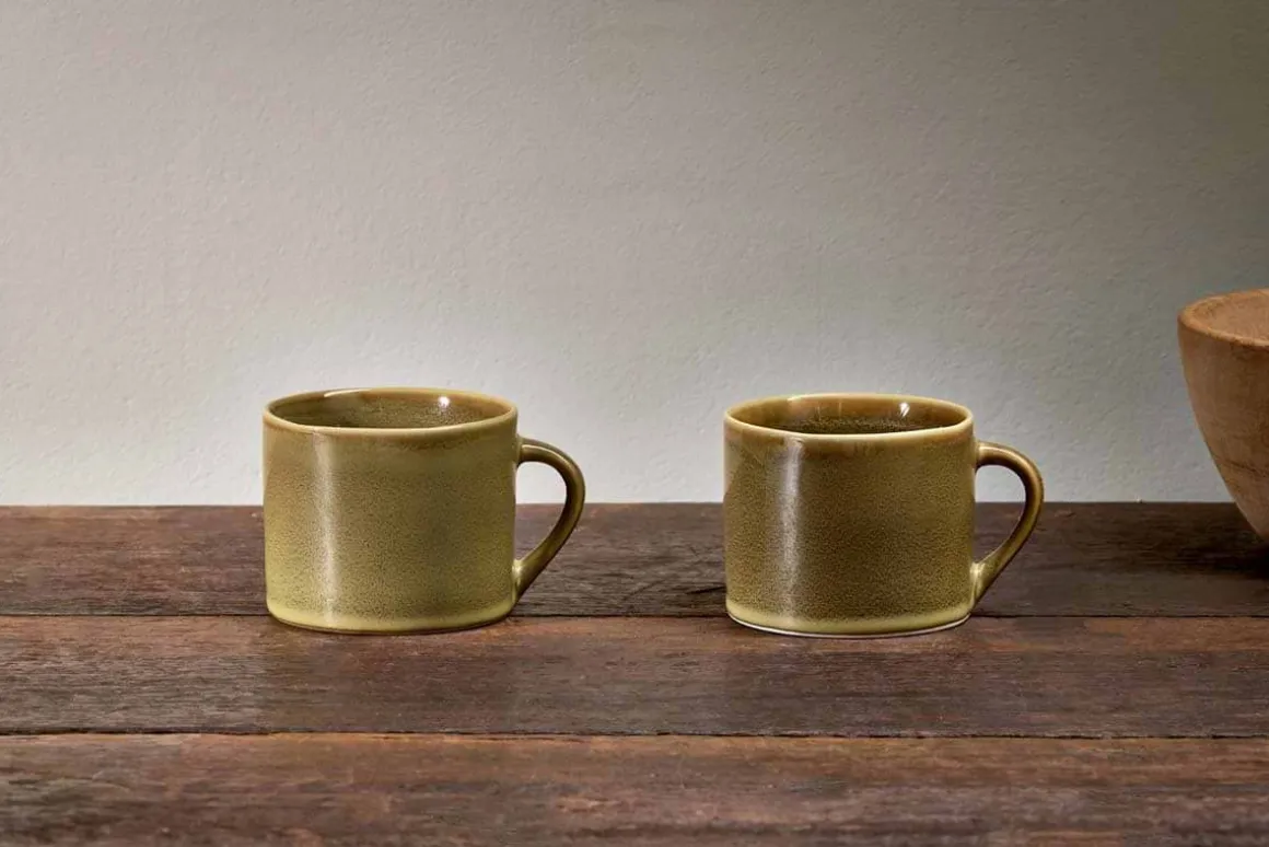 Kalini Mugs - Green - Small (Set of 2)