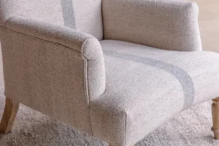 Kallu Wool & Cotton Occasional Chair - Natural