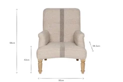 Kallu Wool & Cotton Occasional Chair - Natural