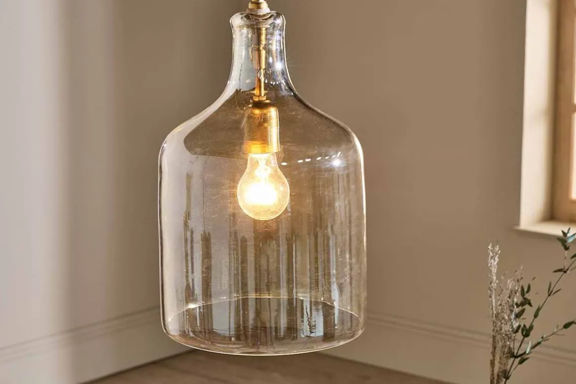 Kalsi Recycled Glass Pendant Light - Lustre - Large