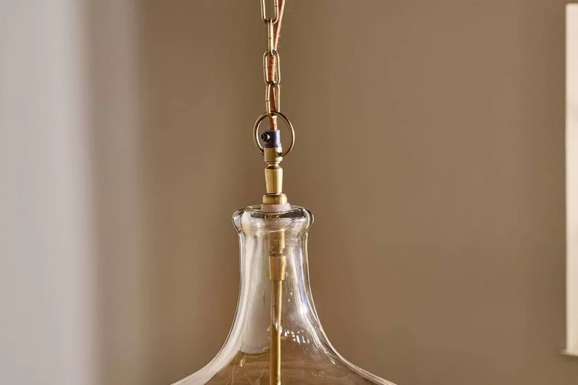 Kalsi Recycled Glass Pendant Light - Lustre - Large