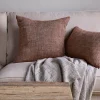 Kana Linen Cushion Cover - Rust