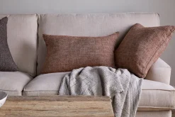 Kana Linen Cushion Cover - Rust