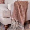 Kana Linen Throw - Rust