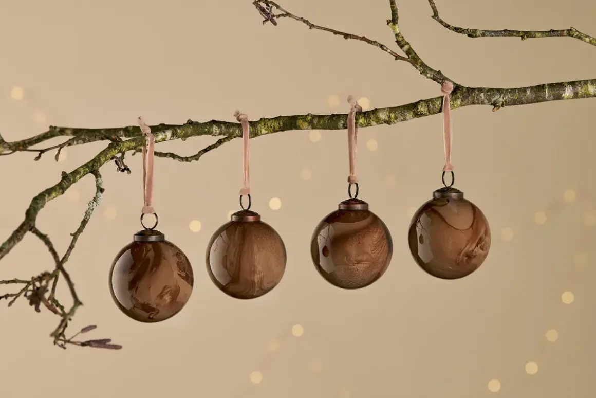 Kancha Baubles - Mocha (Set of 4)