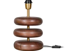 Kankad Mango Wood  Table Lamp - Dark Stain