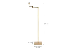 Kara Floor Lamp - Brass