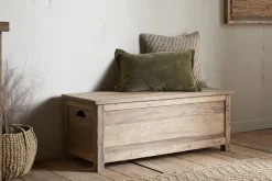 Karadi Reclaimed Wood Storage Bench - Natural