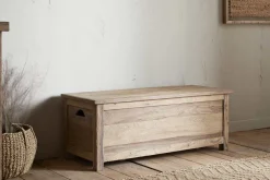 Karadi Reclaimed Wood Storage Bench - Natural