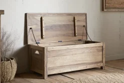 Karadi Reclaimed Wood Storage Bench - Natural