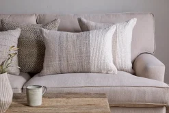 Karaya Cotton & Wool Cushion Cover - Natural