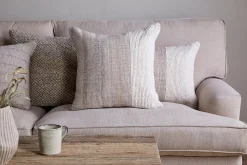 Karaya Cotton & Wool Cushion Cover - Natural