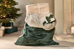 Karru Cotton Velvet Sack - Forest Green