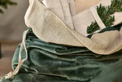 Karru Cotton Velvet Sack - Forest Green