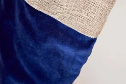 Karru Cotton Velvet Stocking - Indigo