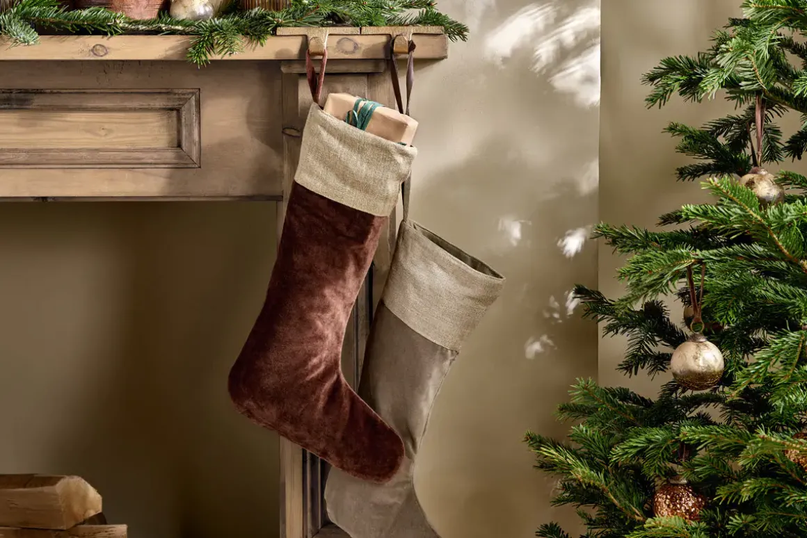 Karru Cotton Velvet Stocking - Rich Mocha