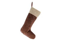 Karru Cotton Velvet Stocking - Rich Mocha