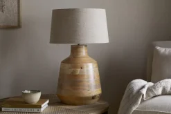 Kayo Statement Table Lamp Mango Wood - Natural
