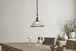 Keju Organic Shape Recycled Glass Pendant - Clear