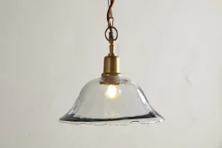 Keju Organic Shape Recycled Glass Pendant - Clear