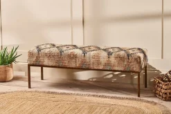 Kesu Kilim & Iron Bench