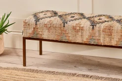 Kesu Kilim & Iron Bench