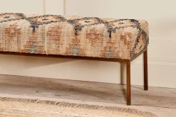 Kesu Kilim & Iron Bench