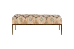 Kesu Kilim & Iron Bench