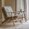 Keya Chunky Weave & Mango Wood Chair - Natural