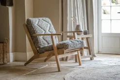 Keya Chunky Weave & Mango Wood Chair - Natural