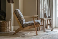 Keya Chunky Weave & Mango Wood Chair - Natural
