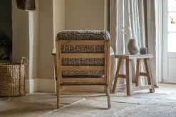 Keya Chunky Weave & Mango Wood Chair - Natural