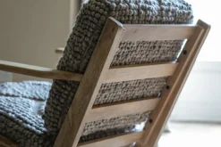 Keya Chunky Weave & Mango Wood Chair - Natural