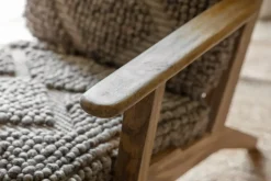 Keya Chunky Weave & Mango Wood Chair - Natural