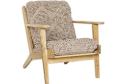 Keya Chunky Weave & Mango Wood Chair - Natural