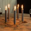 Khamila Leaf Iron Candle Holder