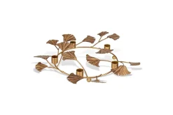 Khamila Leaf Iron Candle Holder