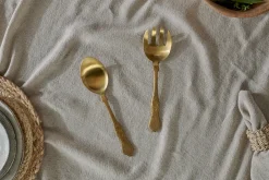 Khana Salad Servers - Brushed Gold (Set of 2)