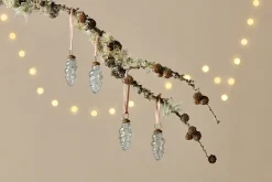 Khol Shell Baubles - Clear Antique - (Set of 4)