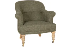 Kiana Cotton Armchair - Moss