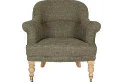 Kiana Cotton Armchair - Moss